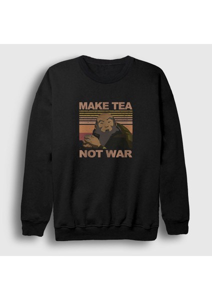 Unisex Siyah Iroh Make Tea Anime Avatar The Last Airbender Sweatshirt