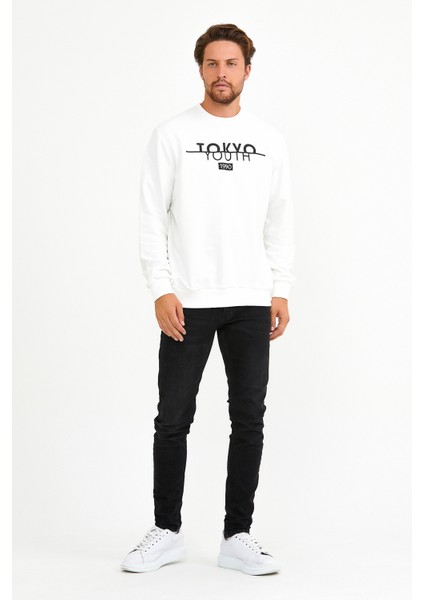 Süperlife Bisiklet Yaka Tokyo Basklıl Sweat SPR22SW134 fiyatları