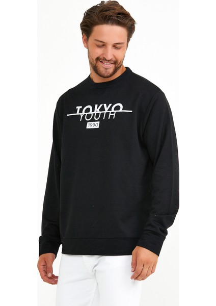 Süperlife Bisiklet Yaka Tokyo Basklıl Sweat SPR22SW134 fiyatları