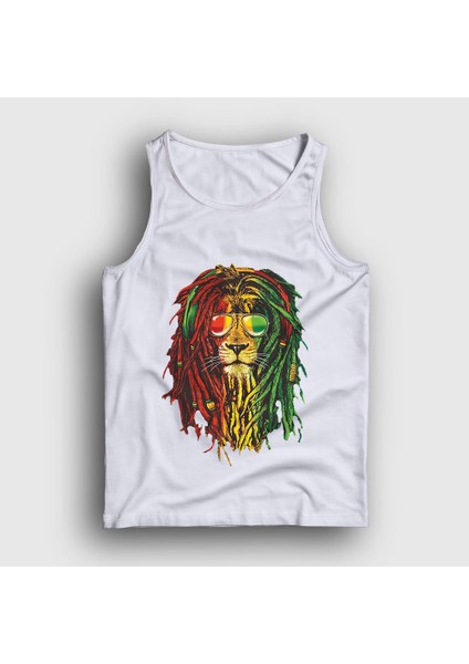 Unisex Beyaz Lion Bob Marley Atlet