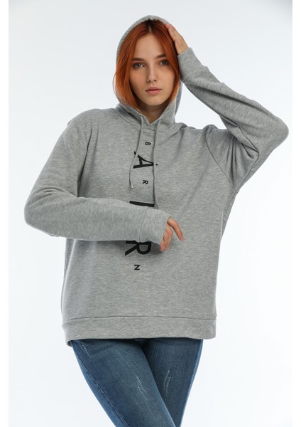 Süperlife Kapşonlu Air Baskılı Sweat SPR22SWK162