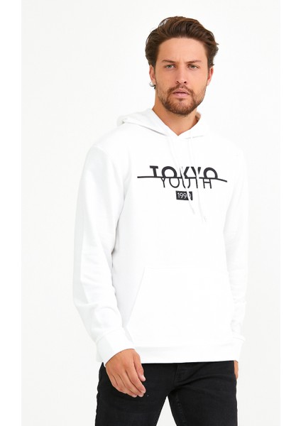 Süperlife Kapşonlu Tokyo Baskılı Sweat SPR22SW164
