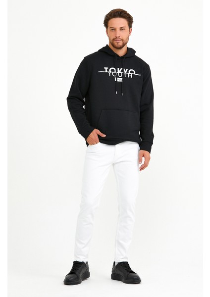 Süperlife Kapşonlu Tokyo Baskılı Sweat SPR22SW164