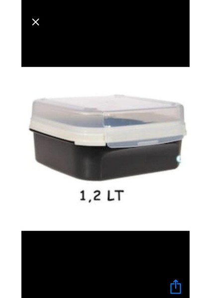 Özel Kare Siyah 1,2 Lt