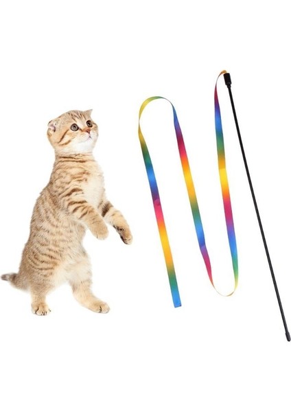 Kedi Oyuncak Gökkuşağı Bez Sopa Komik Kedi fiyatları