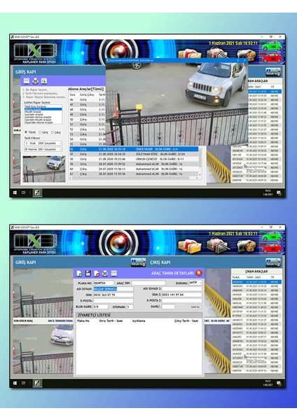 Mxb Vision™ Plaka Tanıma Sistemi Site Otopark Yönetim Yazılımı