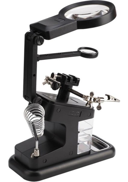 3x 4.5x 25X Büyütec Yardımcı El Lehimleme Havya Standı