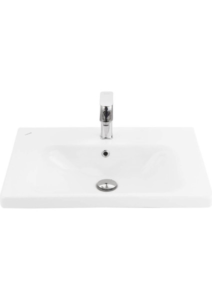 Eksen 45X65 cm Etajerli Mobilya Dolap Uyumlu Lavabo EK065