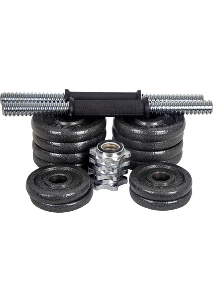 Döküm Plaka Dambıl Seti Çantalı Dumbell Set 15KG