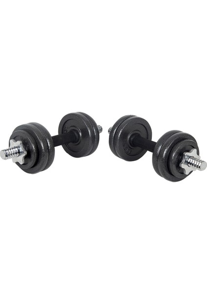 Döküm Plaka Dambıl Seti Çantalı Dumbell Set 15KG