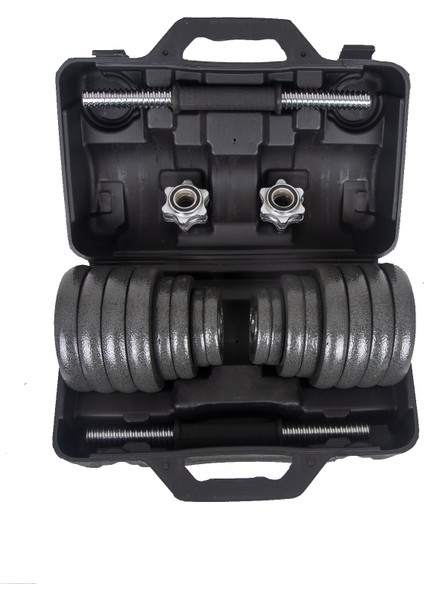 Döküm Plaka Dambıl Seti Çantalı Dumbell Set 30KG fiyatları