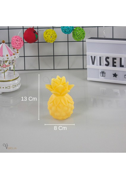 Ananas Gece Lamba Pilli Projeksiyon Masa Lamba Ananas LED Lamba