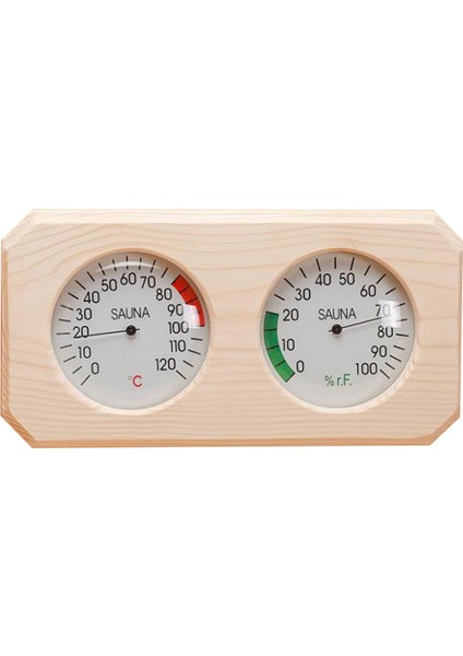 2'si 1 Arada Ahşap Sauna Higrotermograf Termometre - Kahverengi (Yurt Dışından) modelleri