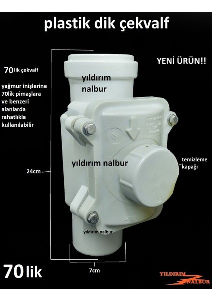 Dik Çekvalf Plastik 70 Lik Logar Çekvalf Pimaş Klape Çekvalfi modelleri