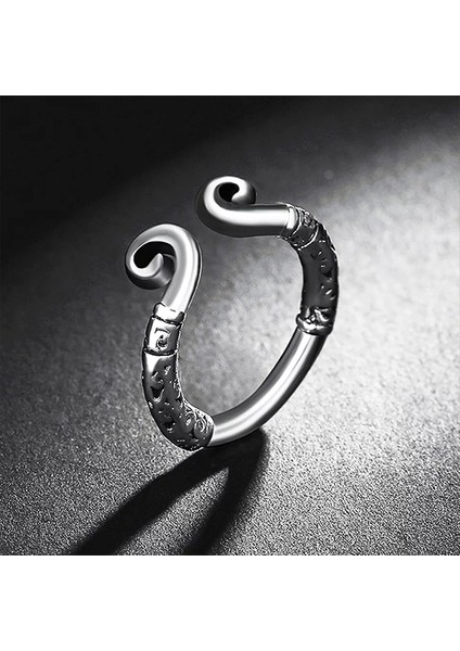 TS001481 Wukong Arzulu Hoop Kral 2 Çelik Erkek Yüzük