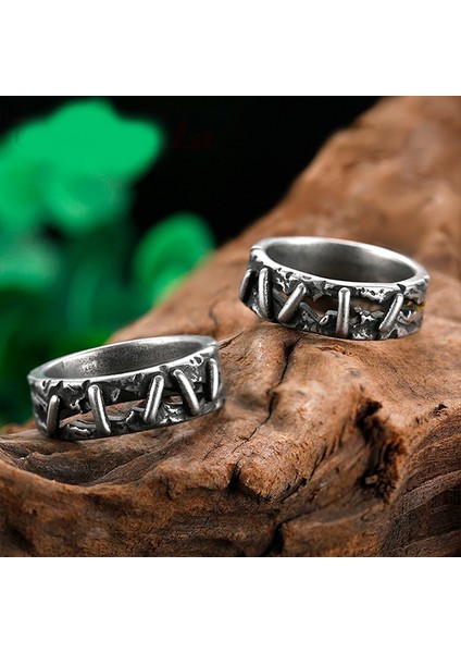 TS001492 Frankenstein Çelik Erkek Yüzük fırsatları