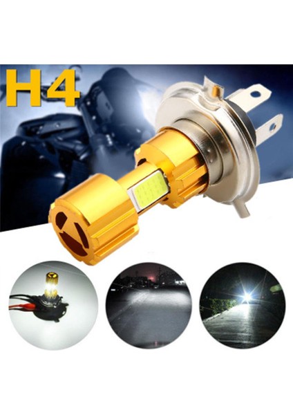 H4 LED Motosiklet Far Moto Ampuller 3400LM Süper Parlak Motosiklet Baş Lambası fiyatları