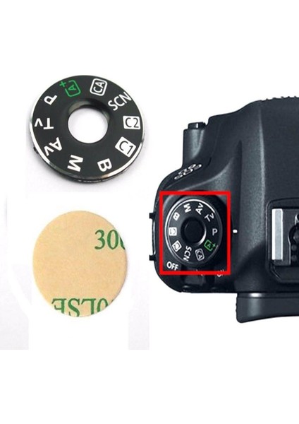 Üst Kapak Arama Modu Arabirimi Canon Eos 6d Kamera + Bant Için Tamir Parçası