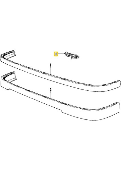 Bmw E30 Uyumlu Ön Spoyler Klipsi 5 Adet Oem No 51711945568