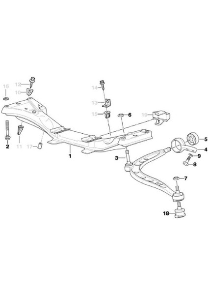 Bmw E36 ve Z3 Uyumlu Frow Uzun Rotil Oem No 31121139131 fiyatları