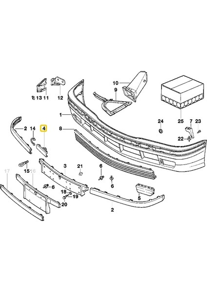 Bmw E36 Uyumlu Ön Tampon Çeki Kapağı Pütürlü Oem No 51118146078 modelleri