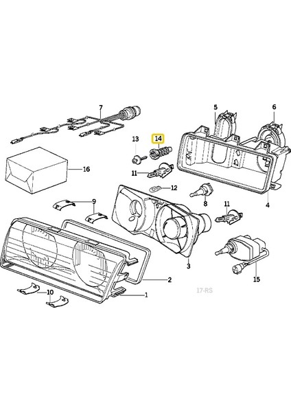 Bmw E36 Uyumlu E63 E64 ve Z3 Far Ayar Klipsi 5 Adet 63121387026 fırsatları