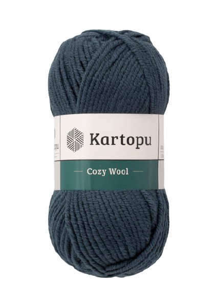 5'li Paket Cozy Wool K1480 Petrol Mavisi %25 Yün Örgü İpi