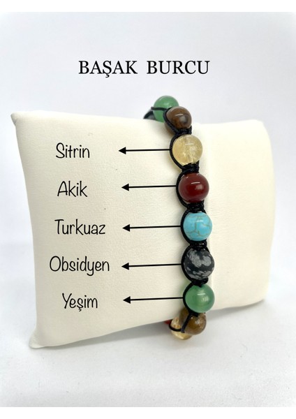 Başak Burcu Makrome Bileklik