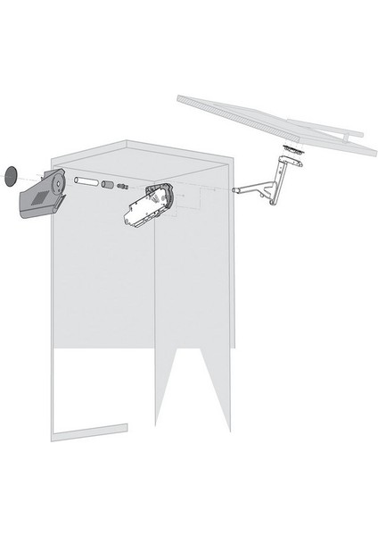 Blum Kalkan Kapak Aventos Güç Ünitesi Hs 20SXD0X 1 Çift indirimleri