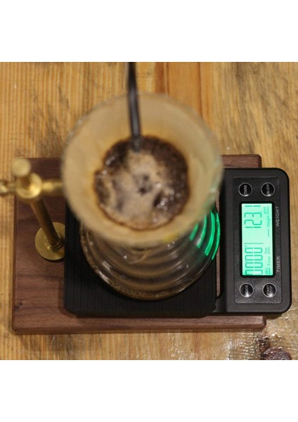 Tme 3 kg Zaman Ayarlı Hassas Kahve Terazisi Tartı 0.1gr Hassasiyet indirimleri