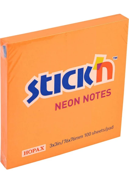 Stickn Pastel Turuncu Postit 76 x 76 mm