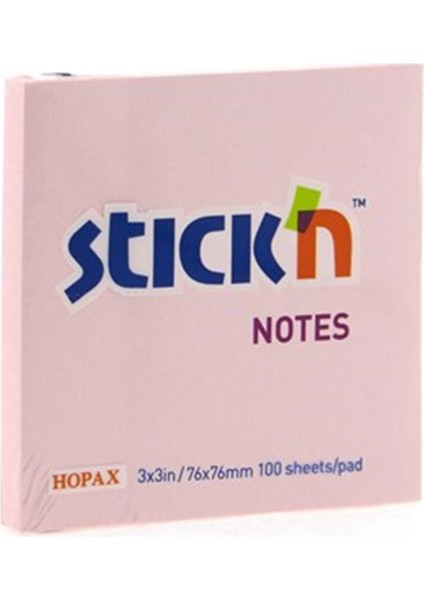 Stickn Pastel Pembe Postit 76 x 76 mm