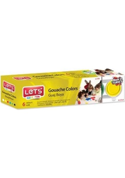 6 Renk Guaj Boya 25 ml