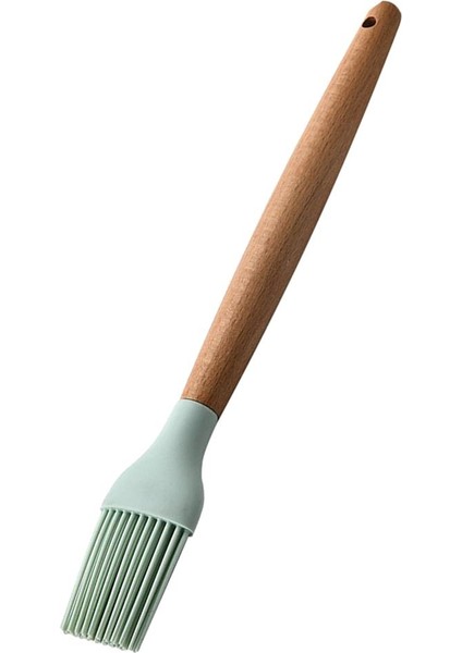 Silikon Yapışmaz Mutfak Pişirme Gereç Seti Ahşap Saplı Yağ Fırçası