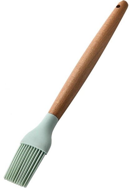 Silikon Yapışmaz Mutfak Pişirme Gereç Seti Ahşap Saplı Yağ Fırçası fırsatları