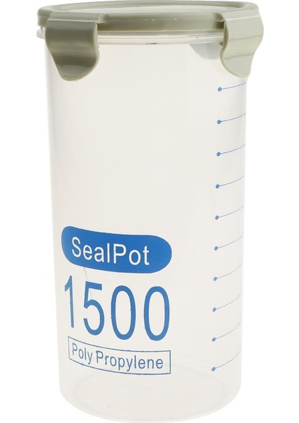Tahıl Konteyner Depolama Konteynerleri Gıda Tahıl Dispenseri Yeşil 1500ML fiyatları