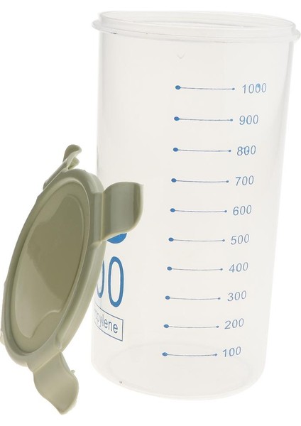 Tahıl Konteyner Depolama Konteynerleri Gıda Tahıl Dispenseri Yeşil 1500ML modelleri