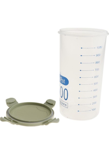Tahıl Konteyner Depolama Konteynerleri Gıda Tahıl Dispenseri Yeşil 1500ML fırsatları