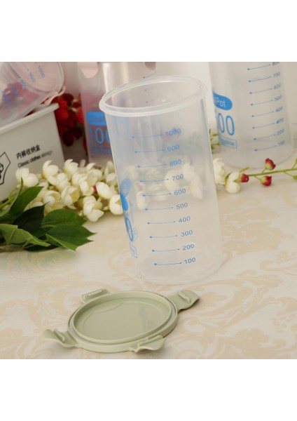 Tahıl Konteyner Depolama Konteynerleri Gıda Tahıl Dispenseri Yeşil 1500ML indirimleri
