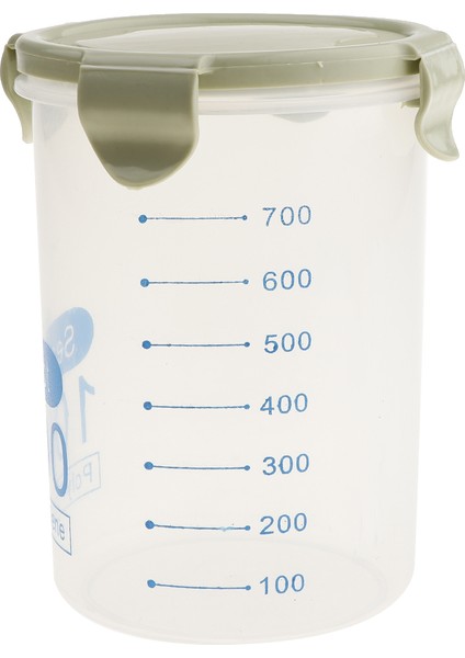 Tahıl Konteyner Depolama Plastik Gıda Depolama Tahıl Dispenseri Yeşil 1000ML