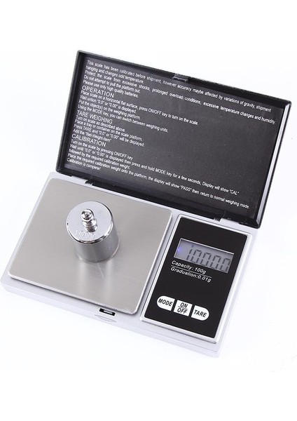 Dijital Ölçekli Elektronik Takı Cep Gram Altın Sikke Hassas -Silver 100G indirimleri
