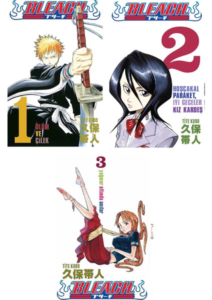 Bleach 1-2-3. Ciltler Manga Seti - Tite Kubo