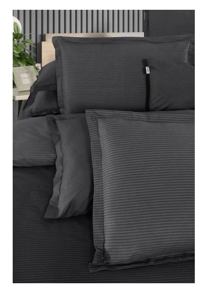 Fancy Stripe V13 Nevresim Takımı Çift Kişilik Siyah modelleri