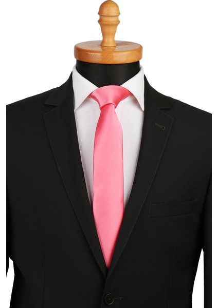 Mercan Düz Slim Kravat SK4518 modelleri