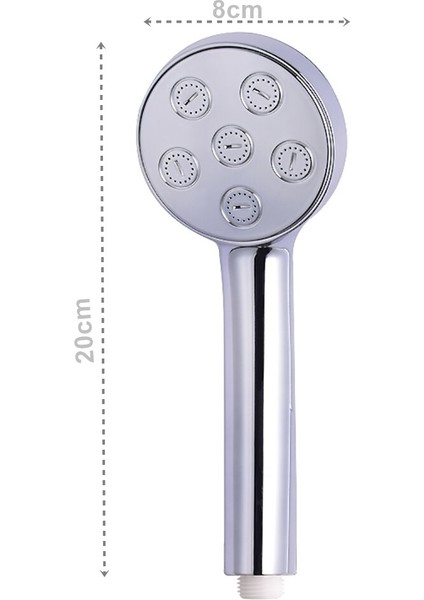 Abs Krom Banyo Duş Başlığı-El Duşu-1fonksiyonlu