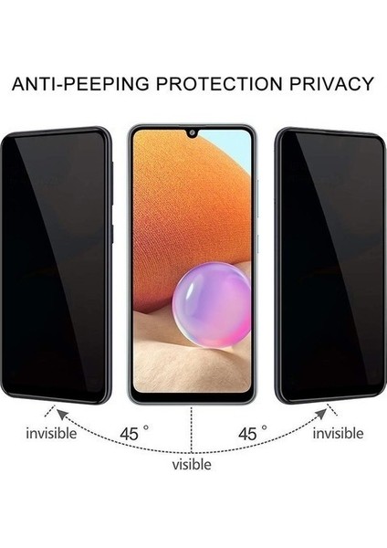 Oppo A55 Privacy Hayalet Gizlilik Filtreli Cam Ekran Koruyucu