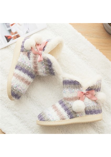 Kaşmir Kış Ev Boots Kalın-Soled Pamuk Terlik, Boyutu: 37-38 Renkli(Yurt Dışından) modelleri