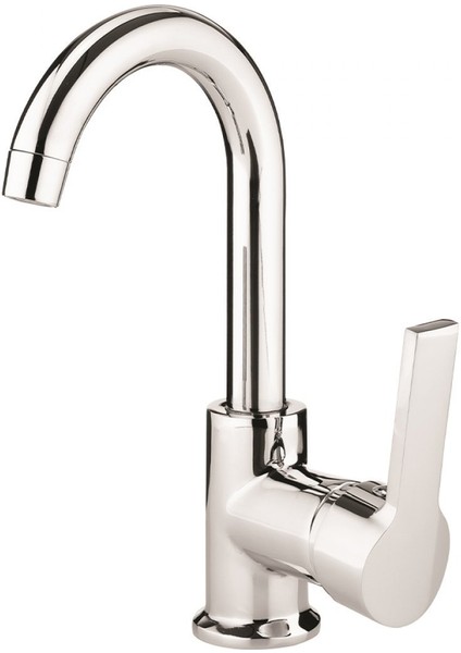Lavella Elegance Mix Kuğu Lavabo Bataryası KL-170 Krom Aç - Kapa