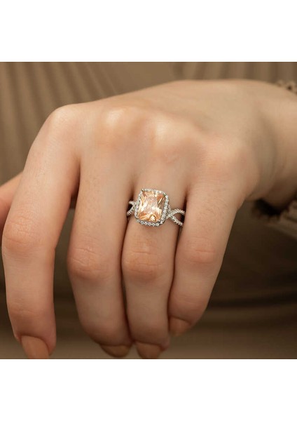 Gümüş Baget Kare Bayan Yüzük fiyatları