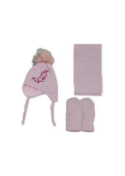 0-18 Aylık Üçlü Takım Kız Çocuk Pembe-00-18 Ay